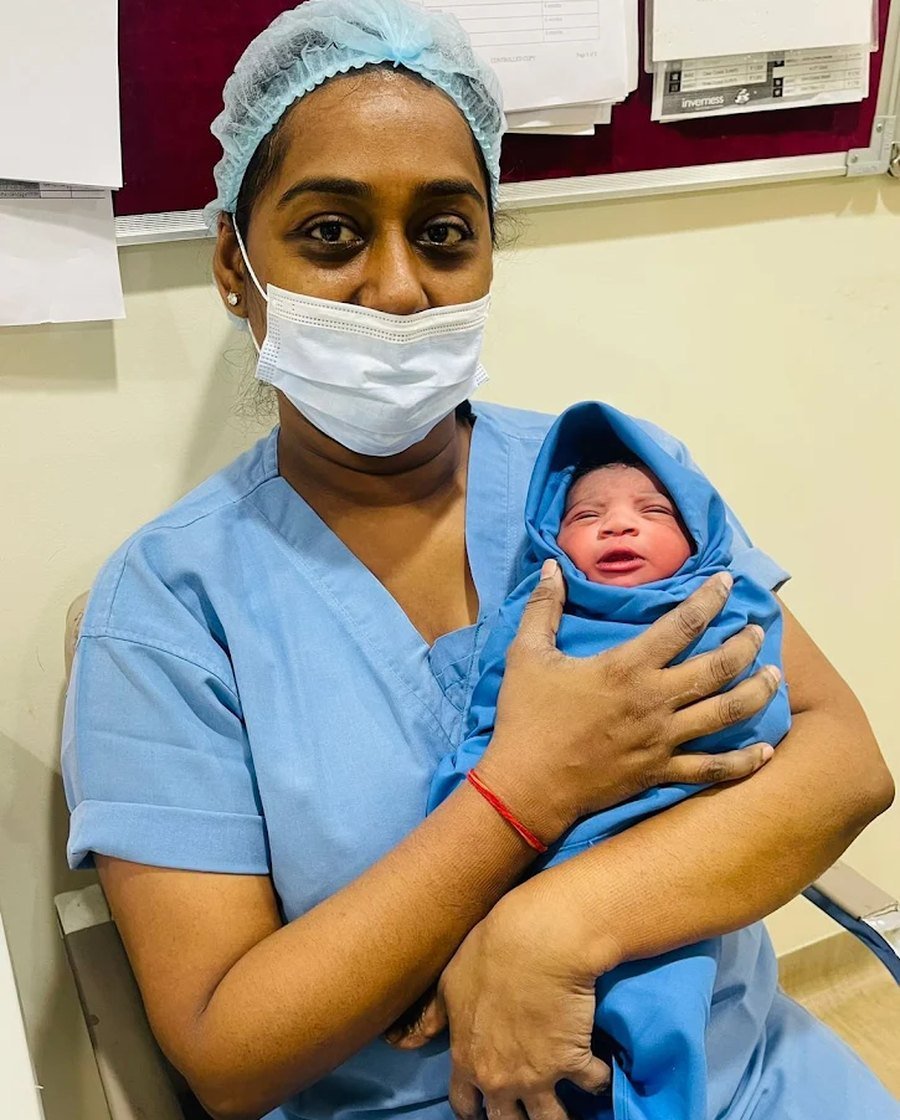 Dr. Deepthi Raidu's practice — newborn care after delivery